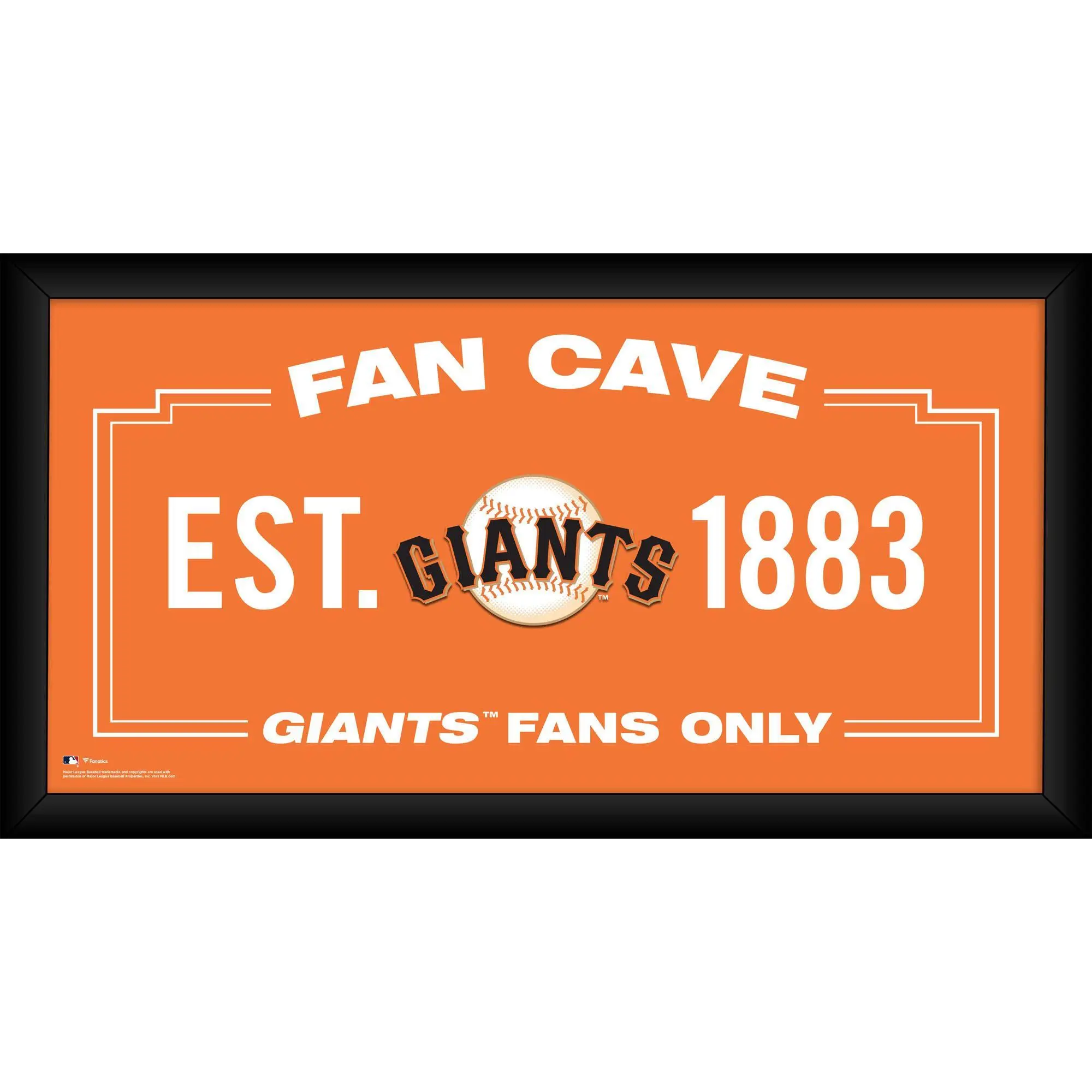 San Francisco Giants Framed 10" x 20" Fan Cave Collage - MLB Memorabilia