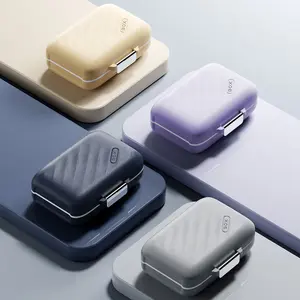 Portable Mini Pill Organizer Box Light Blocking Medicine Storage for Daily Dosage - Week Long Pill Box for Tablets And Capsules