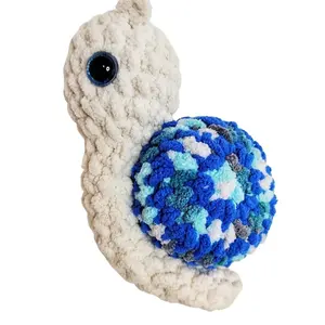 Garden snail crocheted plushie
