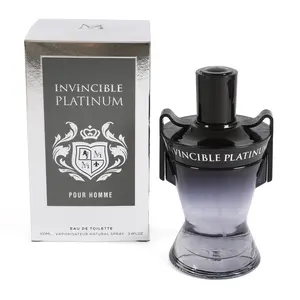 Invincible Platinum Pour Homme Eau De Toilette Natural Spray Cologne for Men 100ml/3.4fl.oz. - Men's Fragrance