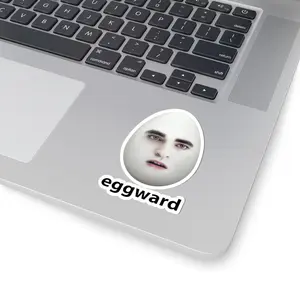 Eggward Funny Sticker, Gift Bumper, Meme Sticker, Parody Gifts, Edward Cullen Funny, Sarcastic Tee, Funny Egg