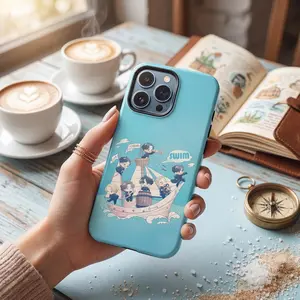 Bangtan Swim iPhone Case, Retro Black & White Aesthetic Case  for iPhone 17-11 Pro Max/Plus and Samsung Galaxy S23-25