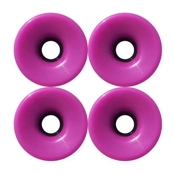 Blank Longboard Wheels 4 pack - 76mm Solid Purple
