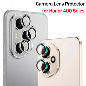 For Honor 400 Pro 400 Lite 5G Glitter Ring Tempered Glass Camera Lens Protector