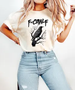 F-Caw-F Comfort Shirt, Support Your Local Murder T-Shirt, F Caw F Shirt, Crow Lover Gifts, Black Bird Shirt, Fun Crow Merch