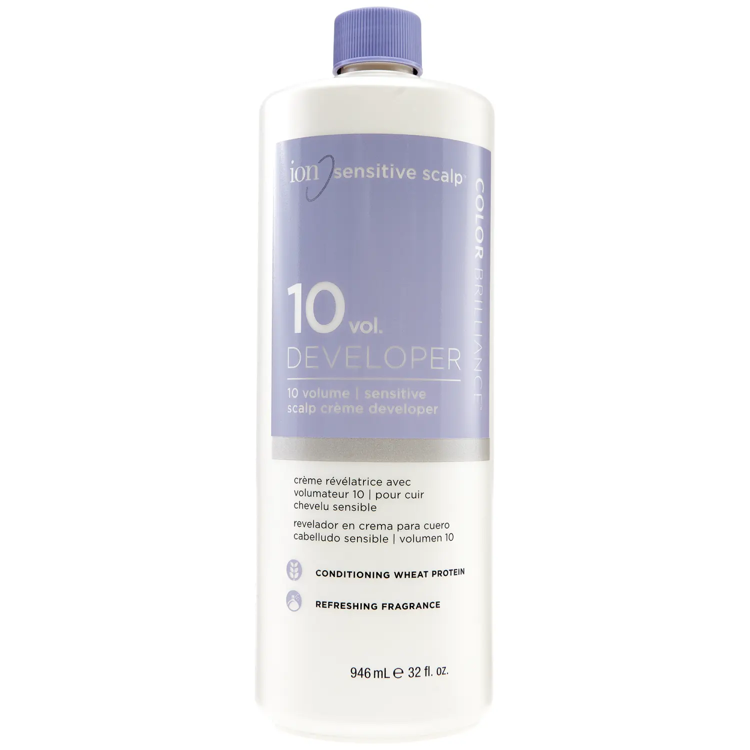 ion Unscented Sensitive Scalp 10 Volume Cream Developer with Wheat Germ Protein for Stronger, Smoother, Healthier Hair