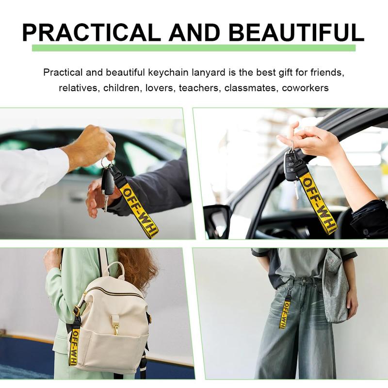 Car Keychain Fabric Wrist Strap, Car Key Ring Wallet Jeans Decoration, Auto Accessories, Stylish and Durable Design