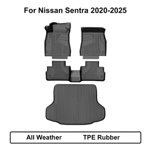 【fathersdaygift】TPE Rubber Custom-Fit Laser-Scanned Waterproof Floor Mats & Cargo Liner, Car Interior Accessory, Accessories for Car, Auto Parts for 2020-2025 Sentra