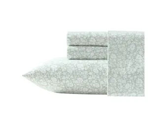 Laura Ashley Heirloom Ditzy Moss Green King Sheet Set