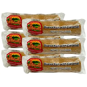 La Molienda - Guava Roll Candy with Caramel 6pz Pack