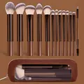 Professional 14/8pcs Beauty Brush Multi-Pack - Face & Eyeshadow Brushes, Metal Frame, Storage Bag, Ideal for Cosmetic Lovers, Suitable for Foundation & Blush