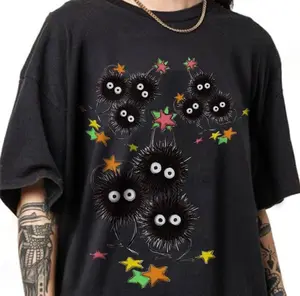 [Sale up to 30%] + [FREE SHIP] Comfort Colors Comfort Color Studio Ghibli Shirt, Soot Sprites T-Shirt, Ghibli Gift, Spirited away, subtle anime clothing, subtle anime merch kendama no