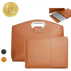 2PCS Laptop Bag for Women Handbag, Waterproof PU Leather 14-16In for Laptops and iPad Cases Macbook Cases, Work Tote Bag Briefcase Laptop purse Durable
