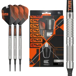 Target Darts Crux 10 18G 90% Tungsten Soft Tip Darts Set