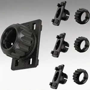 4PCS Car Device Replacement Ball Joint Mount Sockets, 17mm Tightening Nuts with 4-Button Locks for Secure Fit on CarPlay, GPS, Backup Cameras