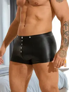 Men's Stage Bar Performance, Flat Front Short Pants, Ideal for Shows and Events, Comfortable and Stylish Design