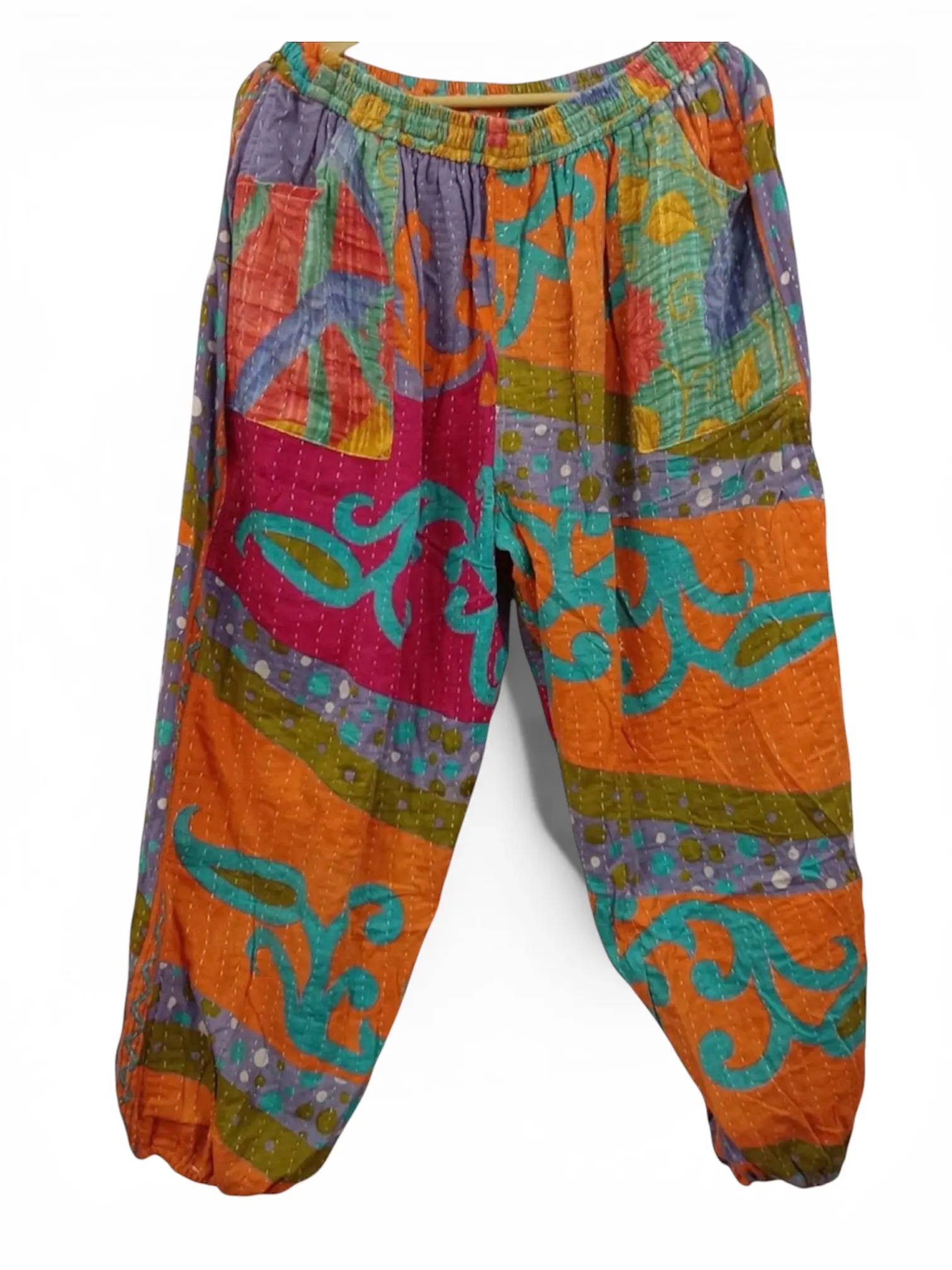 Handmade kantha reversible pants (one size) live choice