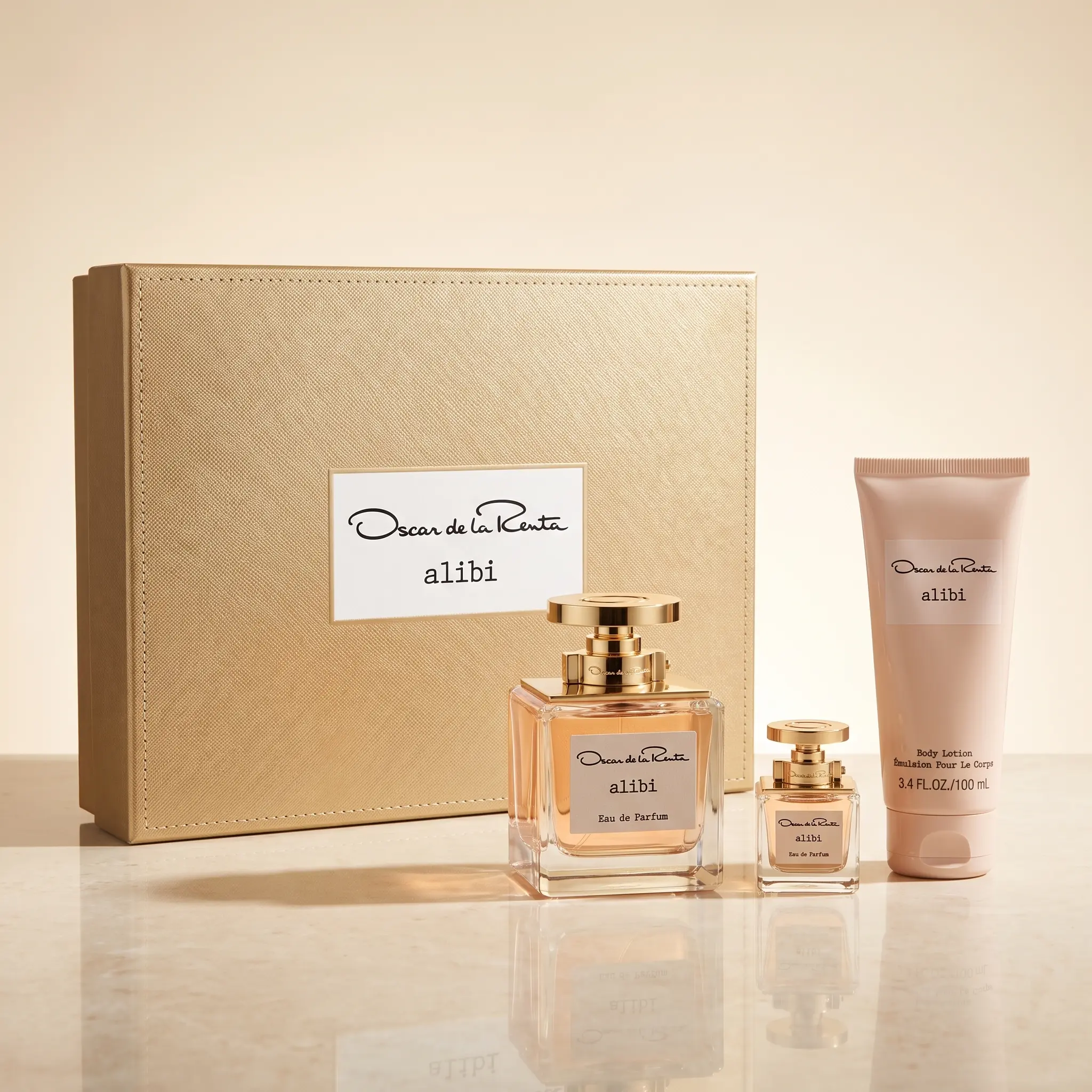 Alibi by Oscar De La Renta for Women - 3 Pc Gift Set 3.4oz EDP Spray, 1.0oz EDP Spray 3.4oz Body Lotion