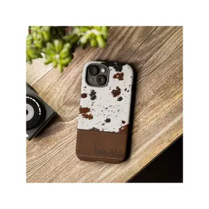 Western Cowhide Tough Phone Case, Cowgirl Wild West Case, Farm Girl Case, For IPhone Case 16 15 14 13 12 11 Pro Max 8 Plus X, Accessories Durable