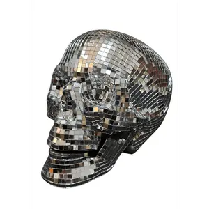 6-Inch Disco Skull Decoration