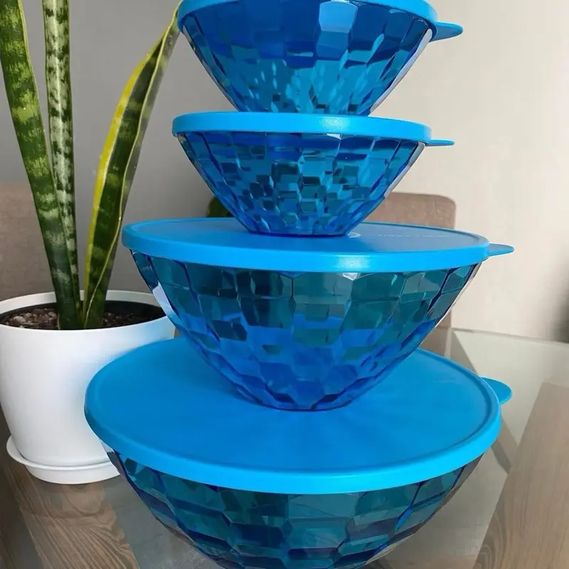 Tupperware prisms blue set 4 p-c
