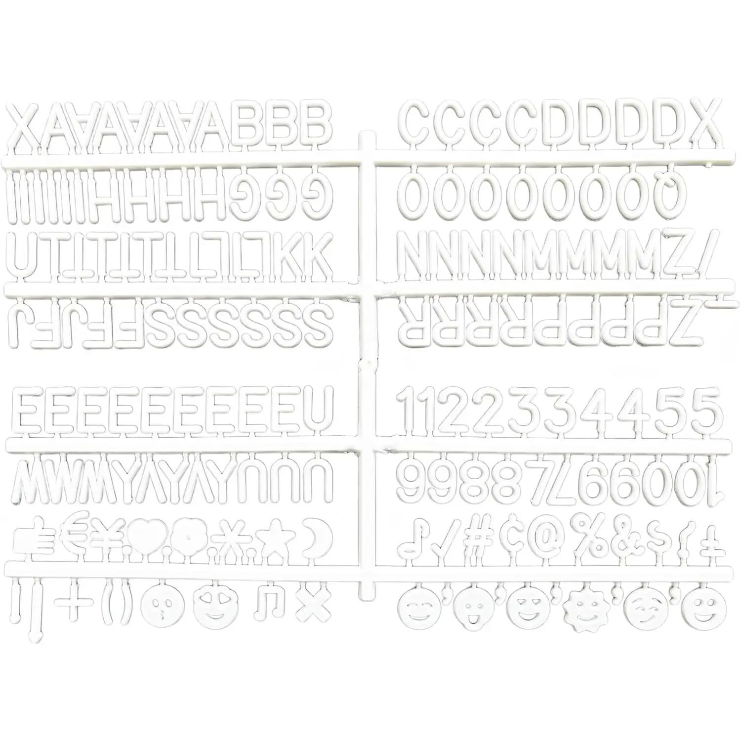 Letter Board Letters Only for Flet Letter Boards, Plastic Letter Board Sign Message Board Letters,  Board with Letters, Numbers & Symbols Felt Letters for Changeable Changeable Letter Boards (170)