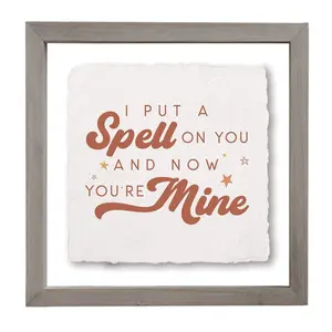 Sincere Surroundings 10" Spell You're Mine Floating Frame Art