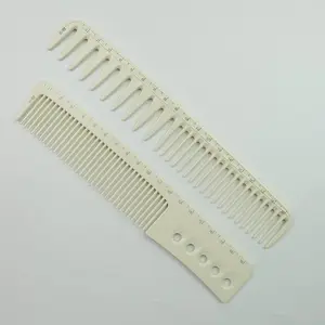 2-Pack Professional Haircut Comb Set, Versatile Haircutting, Measuring Scales Included, Durable Hairstyling Tool, Ideal for Salons & Stylists