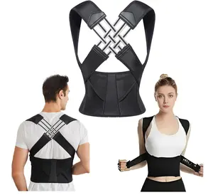 Neck & Back Pain Relief Posture Corrector - Adjustable Anti-Hunchback Brace with Spine Alignment Support | Ergonomic Upper Back Aid for Office Work, Home & Studying Healthcare Tool