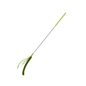 Interactive Cats Teaser Toy Wand with Faux Grass for Indoor Play