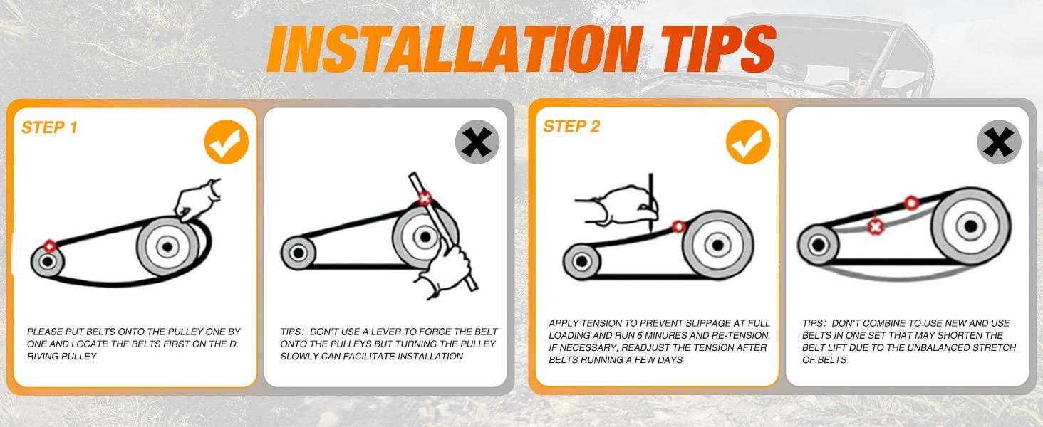 Nilight Drive Belt 3211149 Replacement for Polaris Ranger Extreme Badass CVT Drive Belt Fit for 2013-2019 Polaris Ranger XP 900 1000, 570, Crew 900 ACE 325 Models and More, EPS, Premium, Deluxe,1 Pack