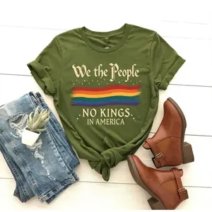 We The People Shirt – No Kings in America Patriotic Tee, Pro-Democracy USA Shirt, American Democracy T-Shirt – We The People, Anti-Tyranny Patriotic Tee