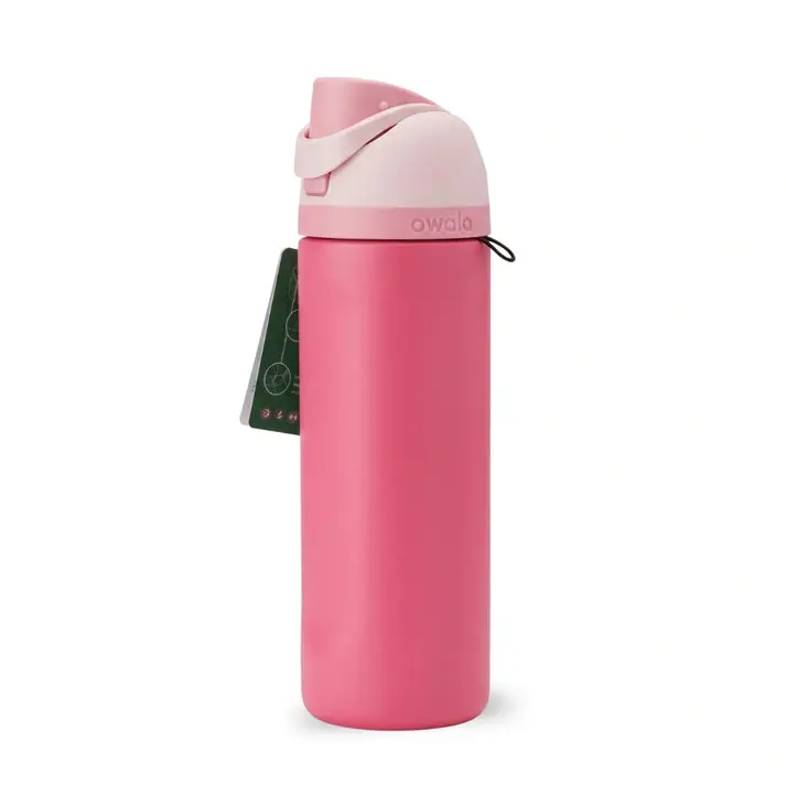 [Summer Collection] Owala FreeSip Pink Insulated Water Bottle – 24Oz Stainless Steel Tumbler Drinkware Flasks