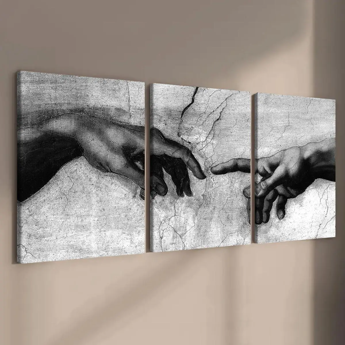 Wooden Framed Canvas Painting, 3 Counts/set Hand Pattern Wall Art, Modern Art Wall Decoration, Home Decoration Canvas Prints Poster, Solid Wooden Frame, Artistic, Universal Aesthetic Wooden Framed Canvas Painting, 3 Counts/set Hand Pattern Wall Art, Modern Art Wall Decoration, Home Decoration Canvas Prints Poster, Solid Wooden Frame, Artistic, Universal Aesthetic