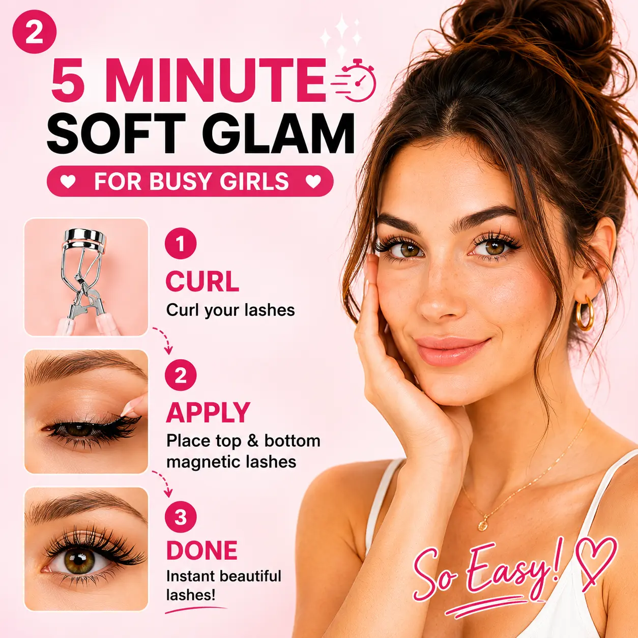 MAYSEEN Soft Magnetic False Eyelashes Set - Beginner-Friendly