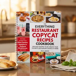 The Everything Restaurant Copycat Recipes Cookbook | Spiral Bound Cookbook with 200 Fast and Easy Recipes to Recreate Favorite Restaurant Style Meals at Home for Breakfast Dinner Snacks Drinks and Desserts