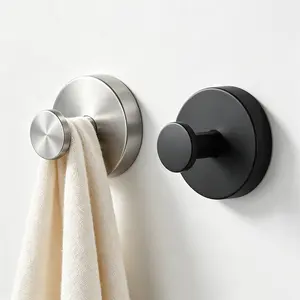 3 Packs Suction Cup Hooks for Shower Waterproof, No Drill Stainless Steel Towel Hooks for Bathroom Wall, Kitchen, Glass, Mirror, Tile - Ideal for Hanging Towels, Robes, and Loofahs