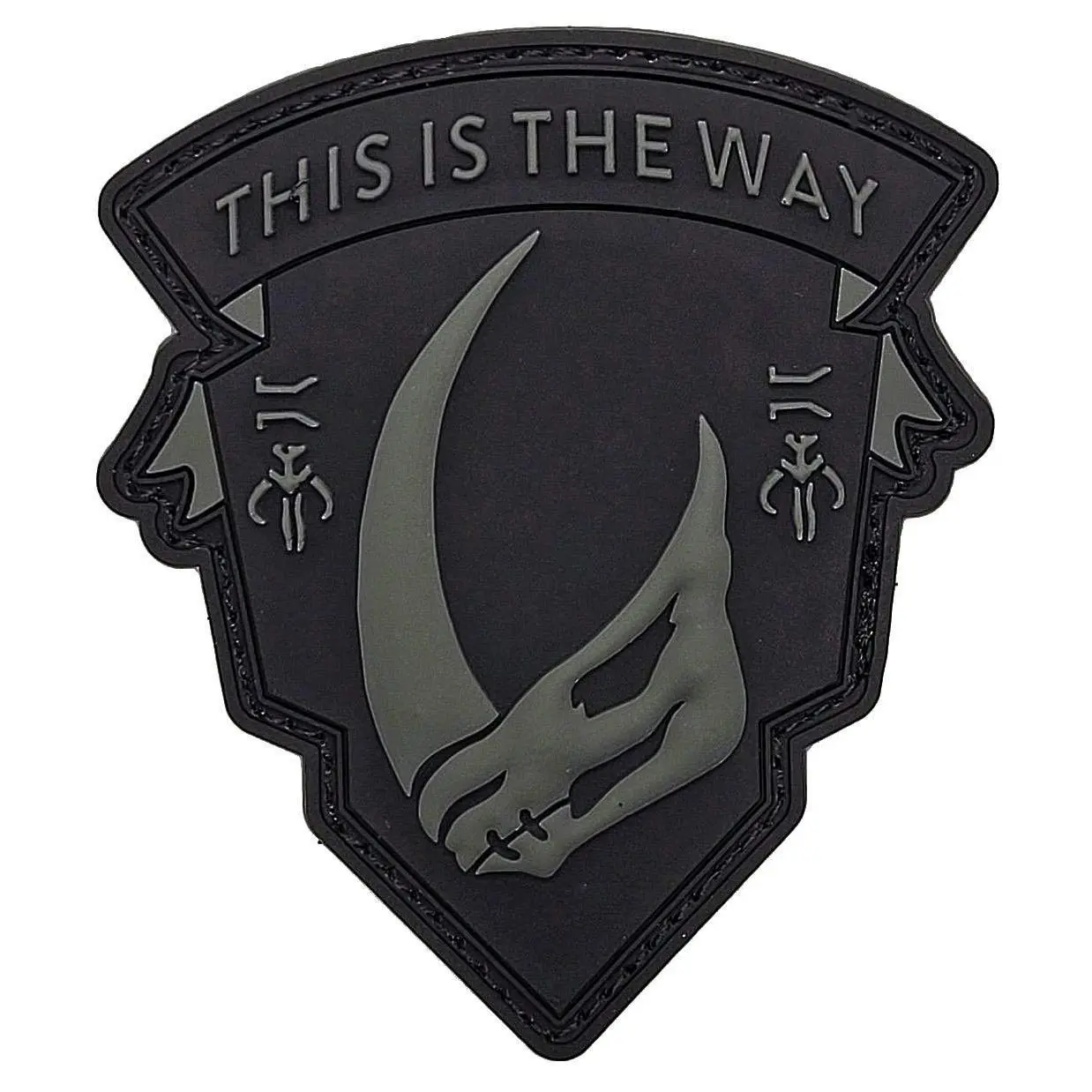 Miltacusa MD Mando Inspired Shield Patch [Hook Fastener Backing - PVC Rubber- MH8]