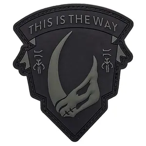 Miltacusa MD Mando Inspired Shield Patch [Hook Fastener Backing - PVC Rubber- MH8]
