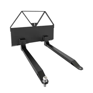 2700 LBS 46 in Heavy Duty Pallet Forks Quick Attach Mount Skid Steer Attachments with [Hitch Ball], Skid Steer Pallet Fork Frame Attachment for Loaders Tractors