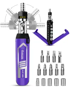 14 in 1 Ratchet Screwdriver Set with Sockets, 180° Rotary Multi Angle Screwdriver with Hidden Bit Storage, Pocket Size Magnetic Repair Tool for Tight Spaces & DIY, Ratchet Screwdriver Set, 180° Pivoting Adjustable Angle Screwdriver, for Home DIY
