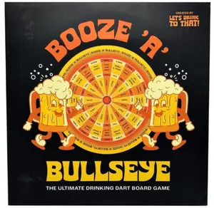 Booze 'a' Bullseye - The Ultimate Beer Drinking Magnetic Dart Board Party Game