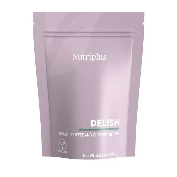 Nutriplus Delish Instant Coffee and Chicory Blend Vegan Low-Caffeine Rich in Magnesium & Zinc 3.53 oz Turquia Origin Probiotics