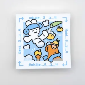 Box Breathing Vinyl Sticker  - Waterproof, Dishwasher Safe, UV and Scratch Resistant