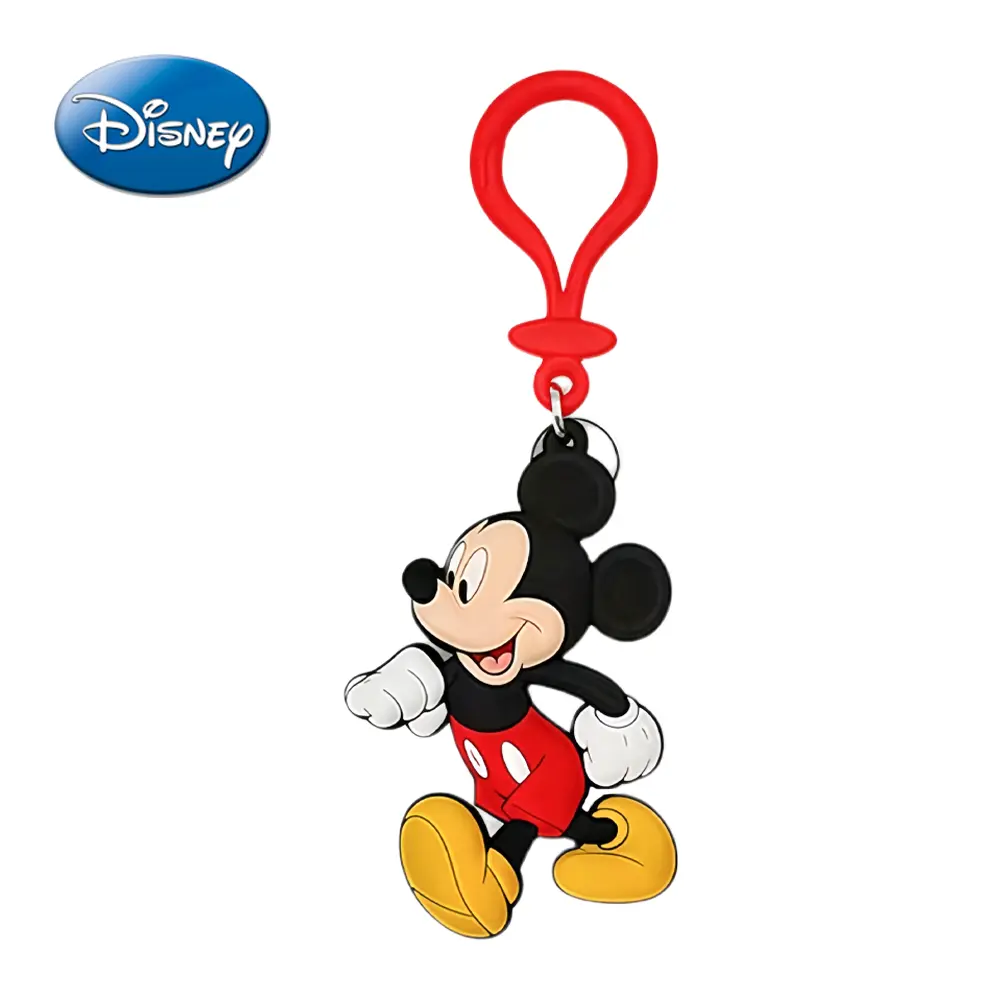 1PC Disney Officially Licensed Keychain Mickey Minnie Cartoon Cute Anime Couple Style Key Rings Fashion Trend Car Keys Backpack Pendant Exquisite Costume Accessories Creative Room Desk Decorations Christmas Halloween Anniversary Birthday Gift