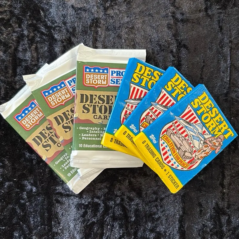 desert storm booster box 1991 Pro Set Desert Storm Box