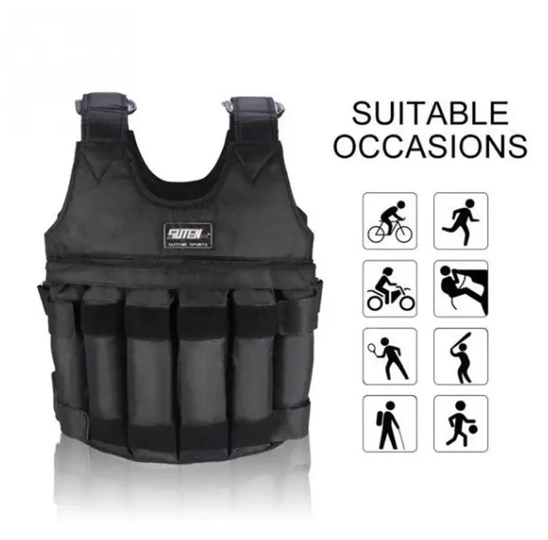 IronFlex™ Adjustable Weighted Vest: 20-110 lbs Workout Gear for Men
