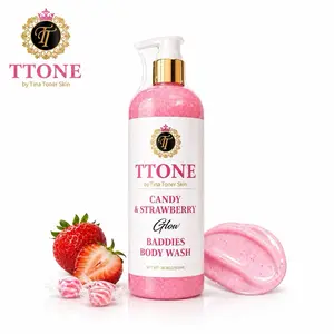 TTONE STRAWBERRY  AND PEACH Glow Body Wash 500ml.    Glow like royalty. Feel like Cleopatra.