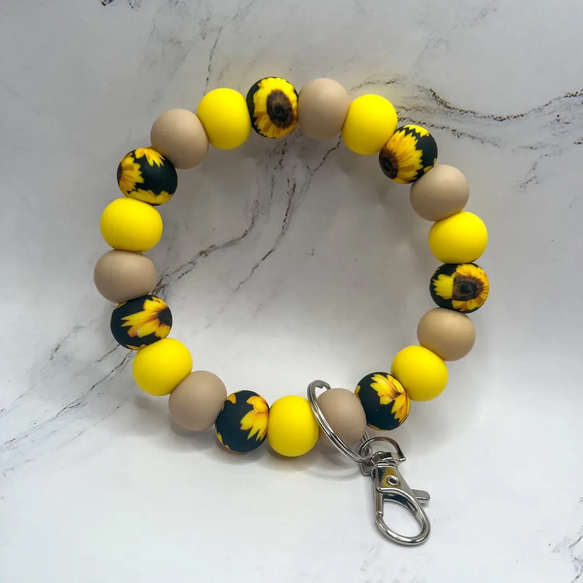 Sunflower Key Wristlet