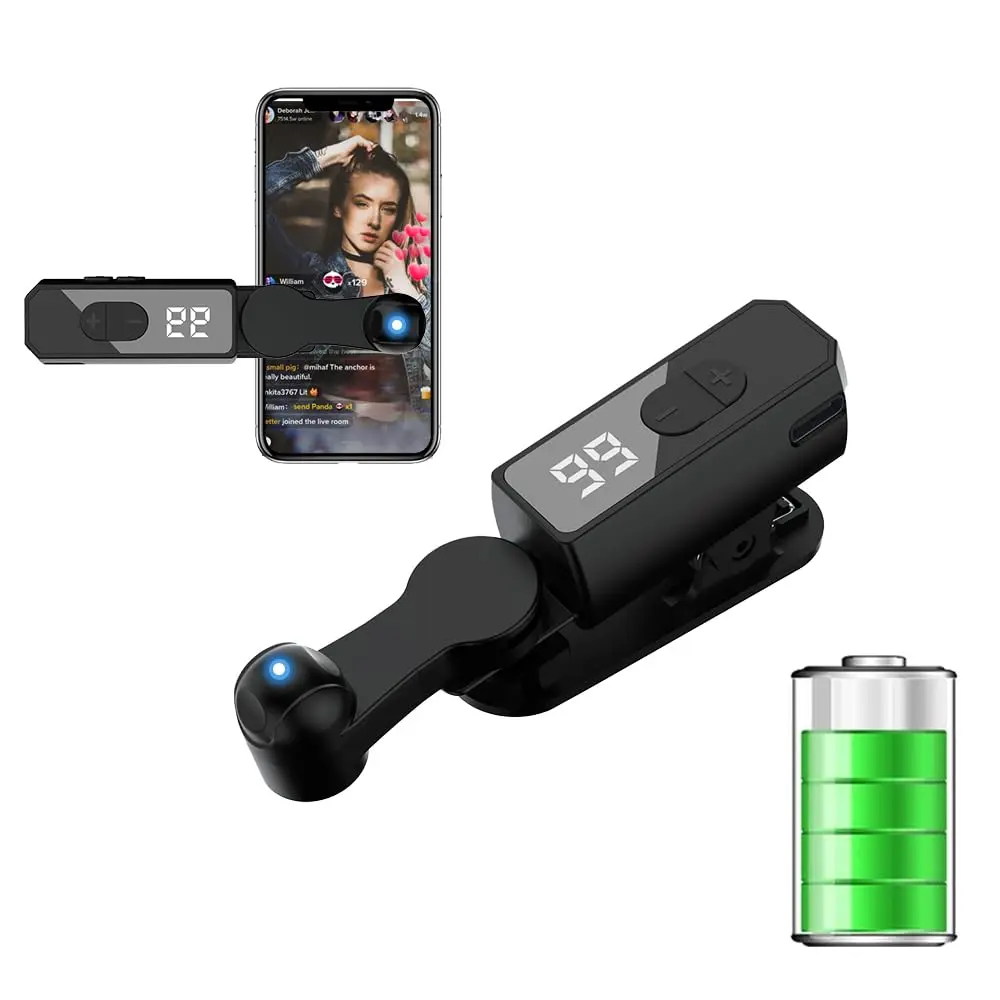 Wriless Auto Clicker for iPhone Android Phone Tapper for Tiktok Built-in Battery Screen Auto Tapper for Tiktok Live,Game,Likes & Reward Tasks Rechargeable